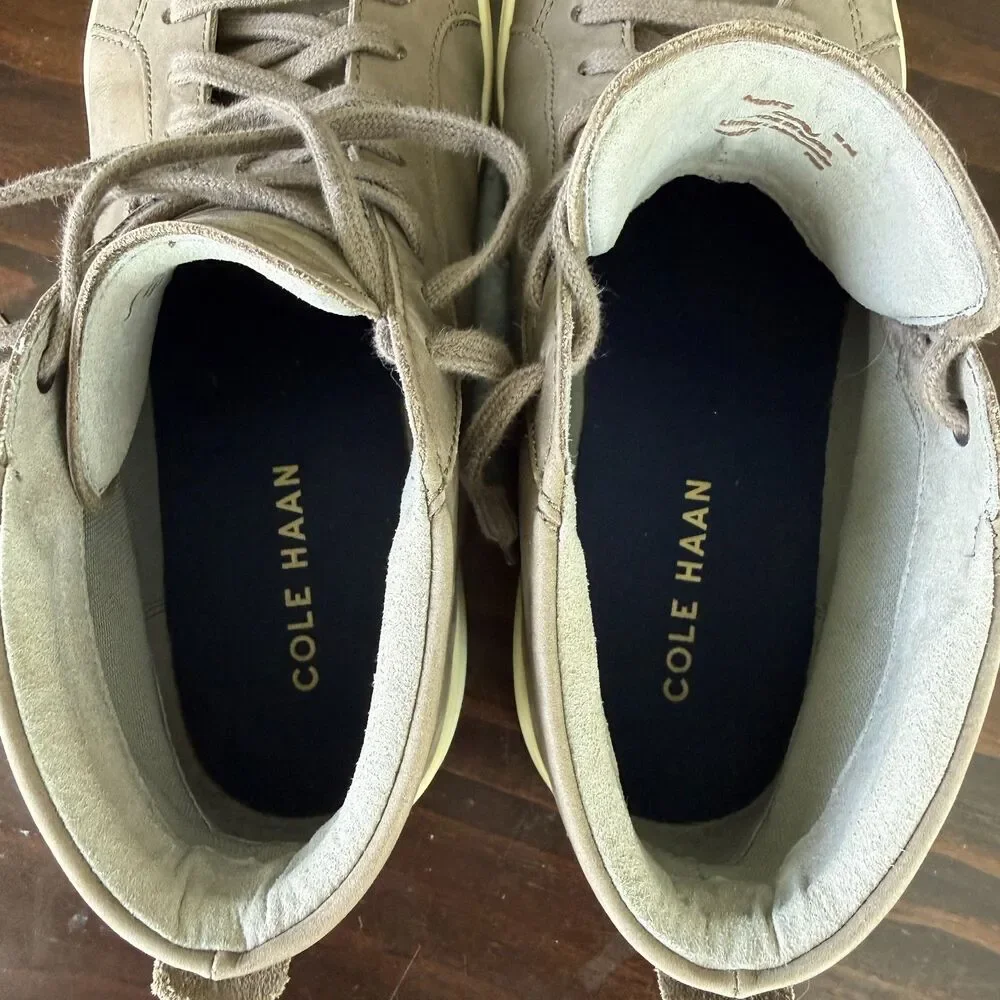 Cole Haan Grand Crosscourt Modern Midcut Sneakers - Soft Sage Nubuck - Men's 11M
